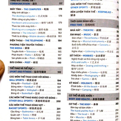 Combo 2 sách Từ điển hình ảnh Tam Ngữ Trung Anh Việt – Visual English Vietnamese Chinese Trilingual Dictionary +Phát triển từ vựng tiếng Trung Ứng dụng (in màu) (Có Audio nghe) +DVD tài liệu
