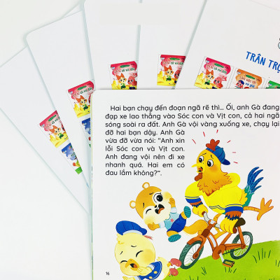 Sách - Truyện tranh giao tiếp cùng con lớn khôn song ngữ 10 quyển cho bé