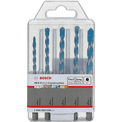 MŨI KHOAN ĐA NĂNG HEX-9 (5 MŨI 4/5/6/6/8) BOSCH 2608589530 - HÀNG CHÍNH HÃNG