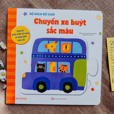 Chuyến Xe Buýt Sắc Màu -  Bộ sách đồ chơi -Giúp Bé Phát Triển Từ Vựng Và Nhận Biết Màu Sắc