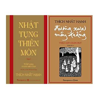 Đường Xưa Mây Trắng + Nhật Tụng Thiền Môn (2 Quyển, Bìa cứng, Thiền Sư Thích Nhất Hạnh)