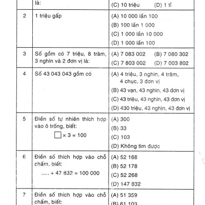 500 Bài Toán Trắc Nghiệm 4 (Dùng Chung Cho Các Bộ SGK Hiện Hành) _HA