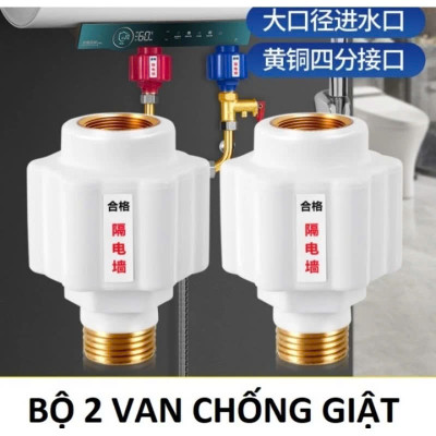 Chống Giật Hiệu Quả: Bộ 2 Cái Van Chống Giật Bình Nóng Lạnh - Giải Pháp Zen Đồng Loại Tốt Nhất Cho An Ninh Điện