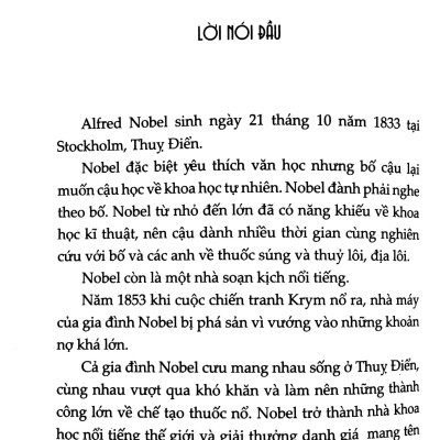 Kể Chuyện Cuộc Đời Các Thiên Tài: Alfred Nobel Và Bản Di Chúc Bất Hủ