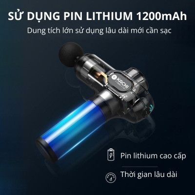 Máy massage cầm tay Kachi MK377 với 9 cấp độ rung - hàng chính hãng