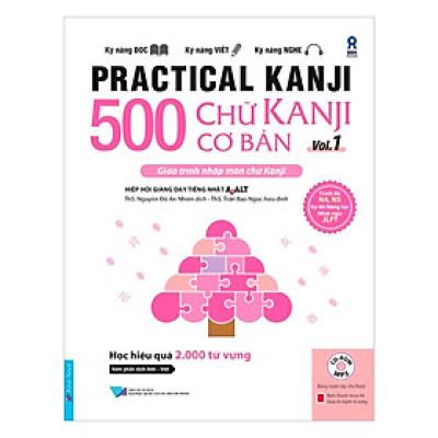 Sách - Practical Kanji Vol.1 - 500 Chữ Kanji  Cơ Bản Vol.1