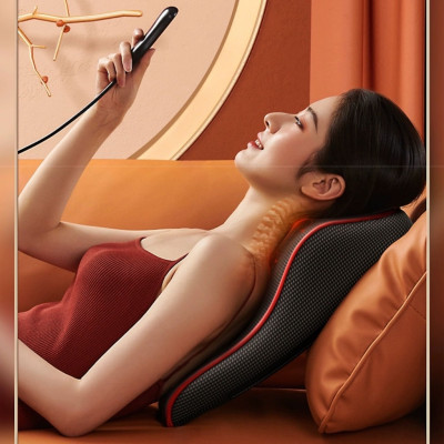 ￼Gối Massage Cổ Vai Gáy Hồng Ngoại Cao Cấp Thế Hệ Mới Hỗ Trợ Giảm Nhức Mỏi Toàn Thân