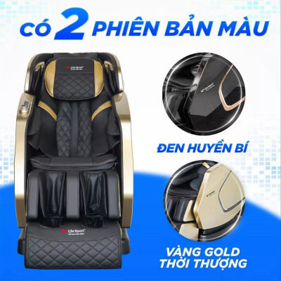 Ghế Massage Toàn Thân Lifesport LS-599, Con Lăn 5D Kết Hợp Massage Với Nhiệt Hồng Ngoại, Trị Liệu Chuyên Sâu