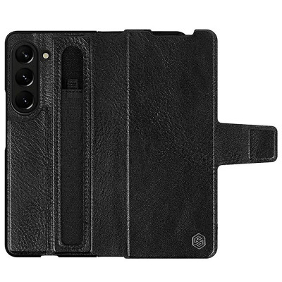 Bao da cho Samsung Galaxy Z Fold 5 có ngăn đựng S-Pen hiệu Nillkin (bảo vệ máy cực tốt, chất liệu da thật cao cấp, thiết kế thời trang cá tính) - Hàng chính hãng