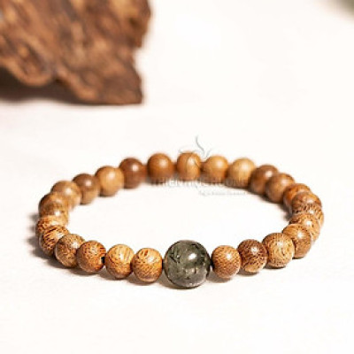 Vòng tay Trầm Hương tự nhiên Bảo Mệnh Trầm  thơm dịu nhẹ