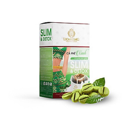 Cà phê xanh phin giấy LIONKING 15g * 10 gói