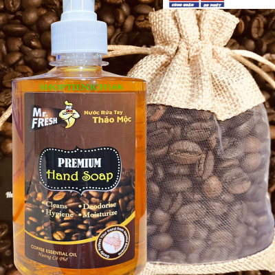 Nước rửa tay thảo mộc Premium Hand Soap Mr Fresh 500ml - an toàn cho da tay