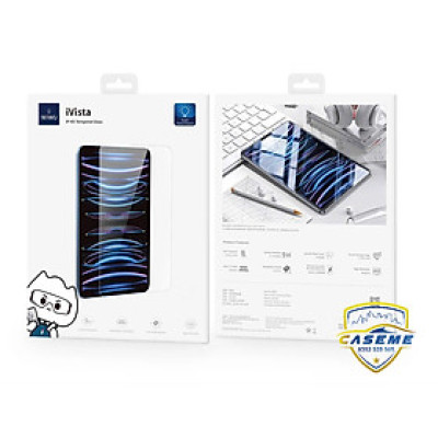 Kính cường lực cho iPad 10.2 inch Gen 7, Gen 8, Gen 9 hiệu WiWU ivista, vát viền 2.5D, bảo vệ Full màn,chống xước, chống vỡ, trong suốt - Hàng chính hãng