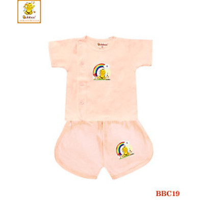 Bộ sơ sinh 100% cotton màu ngắn bác sĩ BABIBOO - BBC19