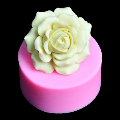 Bộ 3 khuôn làm bánh, rau câu silicon hoa hồng, hoa cúc đơn và lá - Mã số 1120