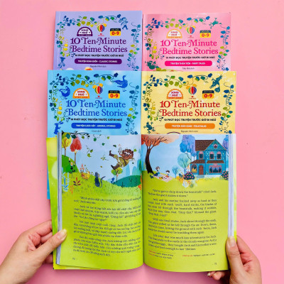 Sách - 10 Ten-Minutes Bedtime Stories - 10 Phút Đọc Truyện Trước Giờ Đi Ngủ - Folktales - Truyện Dân Gian - Song Ngữ Việt-Anh