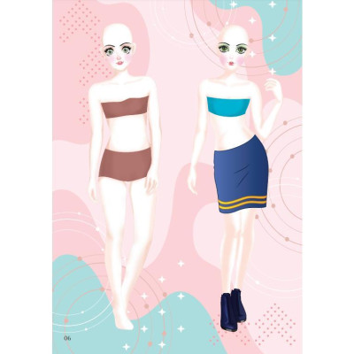 Sách - Dán Hình Sticker Trong Suốt & Tô Màu Búp Bê - Nhà Thiết Kế Thời Trang - Hấp Dẫn - Việt Thư