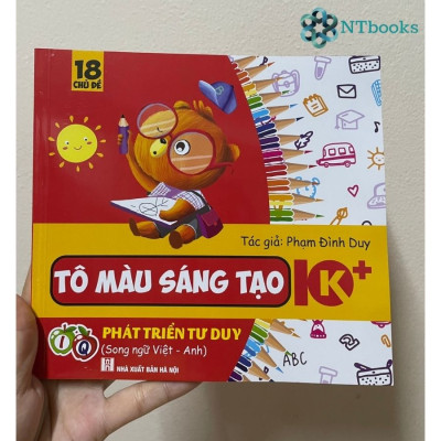 Tô màu sáng tạo 10+ Phát triển tư duy (song ngữ Anh - Việt) - NTbooks 
