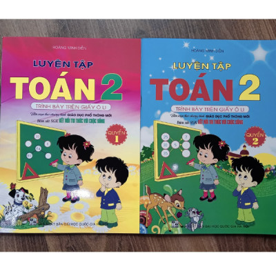 Sách - Luyện tập toán 2 Quyển 1 - Trình bày trên giấy ô li (kết nối tri thức với cuộc sống)