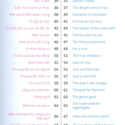 100 TRUYỆN NGỤ NGÔN SONG NGỮ ANH - VIỆT HAY NHẤT (Bản in năm 2022)