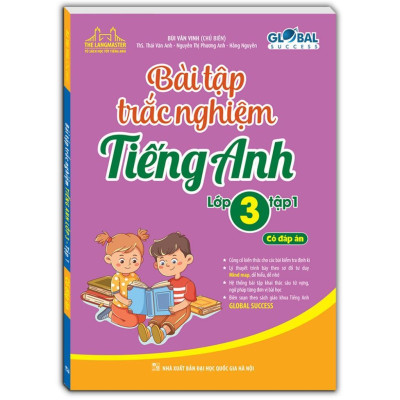 Sách - Global Success - Bài Tập Trắc Nghiệm Tiếng Anh Lớp 3 - Có Đáp Án - Combo 2 Tập - Minh Thắng