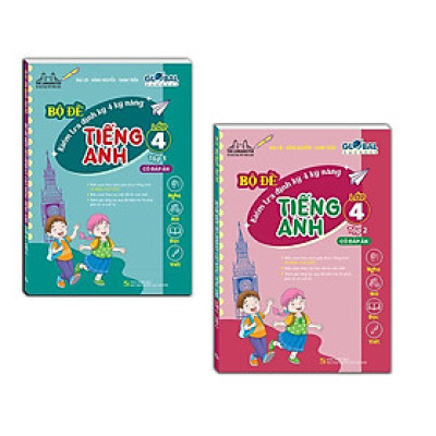 Sách - Global Success - Bộ Đề Kiểm Tra Định Kỳ 4 Kỹ Năng Tiếng Anh Lớp 4 - Combo 2 Tập - Minh Thắng