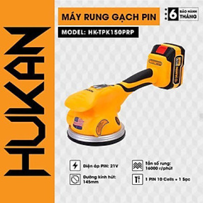 MÁY RUNG GẠCH PIN HK-TPK150PRP HUKAN  ( 1PIN + 1 SẠC ) - HÀNG CHÍNH HÃNG