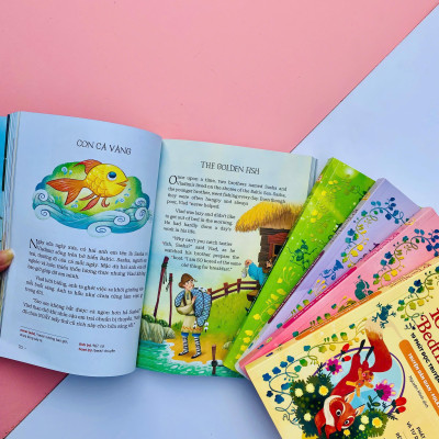 Sách - 10 Ten-Minutes Bedtime Stories - 10 Phút Đọc Truyện Trước Giờ Đi Ngủ - Folktales - Truyện Dân Gian - Song Ngữ Việt-Anh
