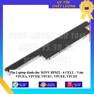 Pin Laptop dùng cho SONY BPS22 Vaio VPCEA VPCEB VPCEC VPCEE, VPCEF - Hàng Nhập Khẩu New Seal
