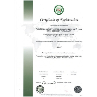 Cà phê xanh phin giấy LIONKING 15g * 10 gói