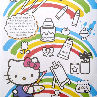 Bộ 4 Cuốn Hello Kitty- Sách Tô Màu: Rèn Luyện Khả Năng Cho
