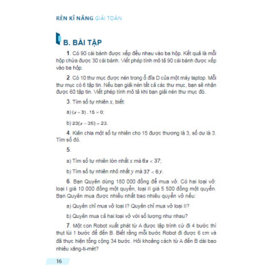 Sách - Rèn Kĩ Năng Giải Toán Lớp 6 - Tập 1 (ML)