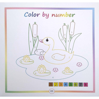 Sách - Color By Number - Tô Màu Theo Số - Tập 4 - Chính Thông Book