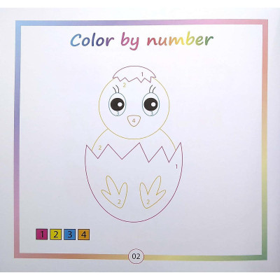 Sách - Color By Number - Tô Màu Theo Số - Tập 4 - Chính Thông Book