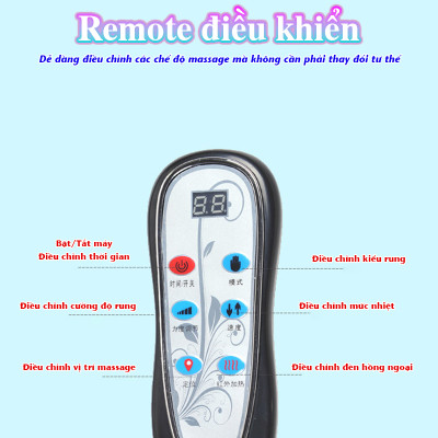 Đệm [Nệm] Massage Toàn Thân Cao Cấp Nikio NK-153  - Máy Massage Toàn Thân Tích Hợp Đèn Hồng Ngoại
