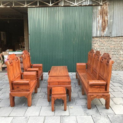 Bộ bàn ghế Âu Á gỗ Gõ Đỏ