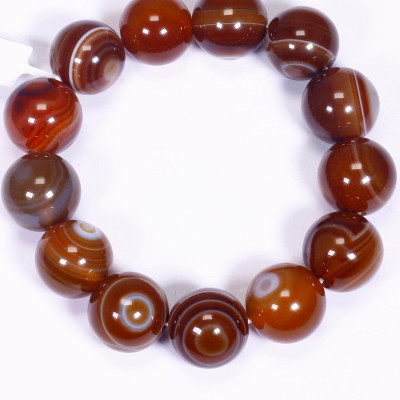 Vòng tay đá mã não mắt rồng nâu mệnh thổ, kim - Ngọc Quý Gemstones