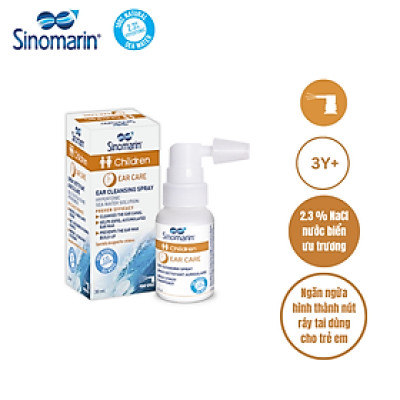 Vệ sinh tai & Ngừa nút ráy tai trẻ em - SINOMARIN Children Ear Care - 30ml - màu cam