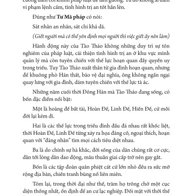 Mưu Lược Trung Hoa - Phần 3. MƯU LƯỢC TÀO THÁO