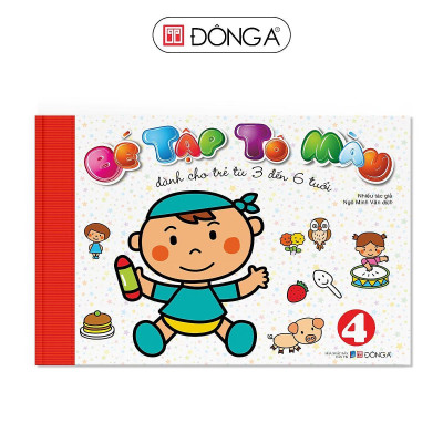 Sách - Bé Tập Tô Màu - Dành Cho Trẻ 3-6 Tuổi - Combo 6 Cuốn - Đông A