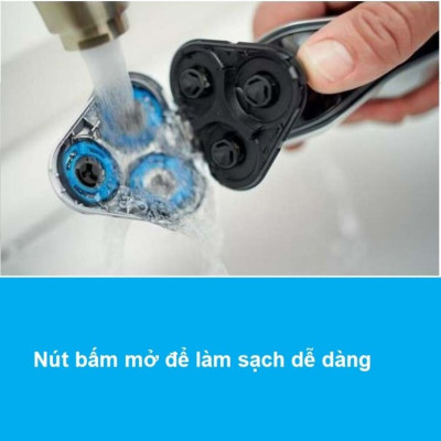 Máy cạo râu khô và ướt cao cấp Philips S5370/04 có đầu tỉa để tỉa tóc mai và ria mép - Hàng nhập khẩu