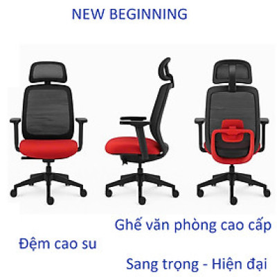 Ghế Công Thái Học Lưng Lưới Cao Cấp – Tựa Đầu, Ngả Lưng