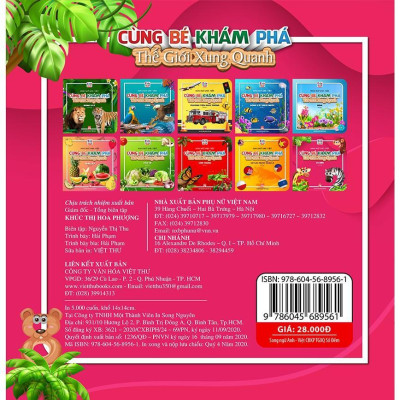Sách - Cùng Bé Khám Phá Thế Giới Xung Quanh - Số Đếm - Song Ngữ Anh Việt - Bìa Cứng - Việt Thư