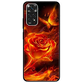 Ốp lưng dành cho Xiaomi Redmi Note 11 4G - Hoa Hồng Lửa