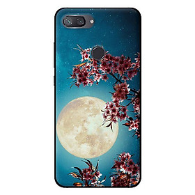 Ốp lưng in cho Xiaomi Mi 8 Lite mẫu Trăng Hoa - Hàng chính hãng