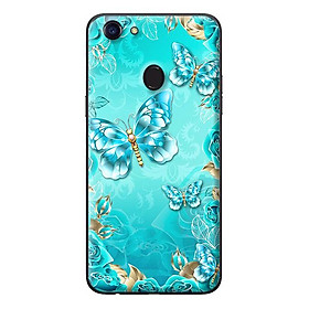 Ốp lưng cho Oppo F5 Youth BƯỚM XANH 1 - Hàng chính hãng