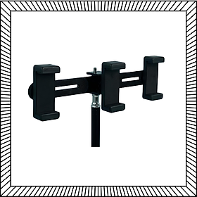 Thanh 3 đầu ren 1/4 gắn đèn, điện thoại, máy ảnh - Phụ kiện gắn tripod/ giá đỡ điện thoại/ đèn livestream - Hàng chính hãng
