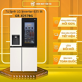 Tủ lạnh LG Inverter 635 lít GR-X257BG - Hàng Chính Hãng (Chỉ giao HCM)