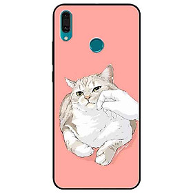 Ốp lưng in cho Huawei Y9 2019 Mẫu Mèo Mập