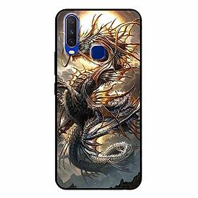 Ốp lưng in cho Vivo Y12 Rồng Trăng